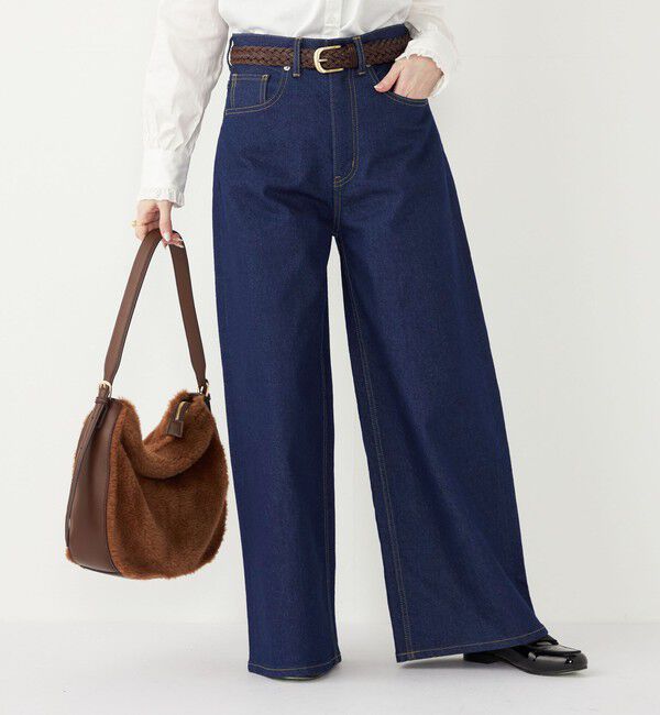 SHIPS Colors 「SHIPS Colors:〈洗濯機可能〉ワイド デニム◇」|デニム|