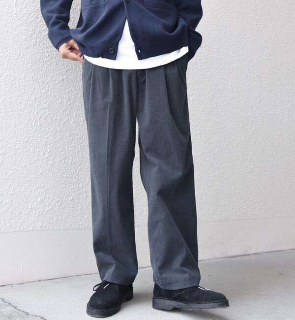 SHIPS any「SHIPS any:〈洗濯機可能〉SOLOTEX(R) コーデュロイ セミワイド イージーパンツ(セットアップ対応)◇」|チノ|