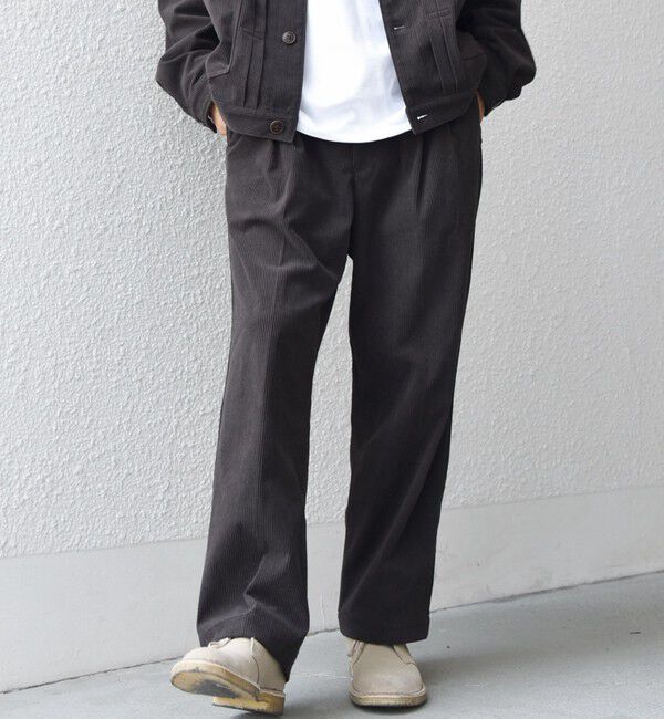 SHIPS any「SHIPS any:〈洗濯機可能〉SOLOTEX(R) コーデュロイ セミワイド イージーパンツ(セットアップ対応)◇」|チノ|