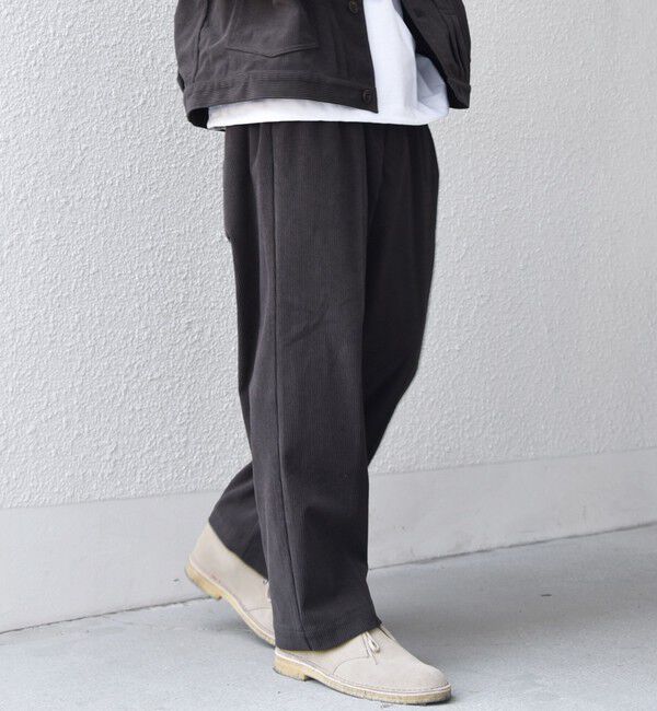 SHIPS any「SHIPS any:〈洗濯機可能〉SOLOTEX(R) コーデュロイ セミワイド イージーパンツ(セットアップ対応)◇」|チノ|