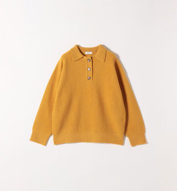 SHIPS any「SHIPS any:〈手洗い可能〉AQUA カシミヤ ミックス ポロ ニット」|ニット・セーター|