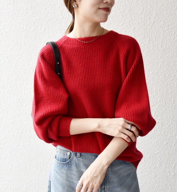 SHIPS any「SHIPS any:〈手洗い可能〉AQUA カシミヤ ミックス ハイネック ニット」|ニット・セーター|