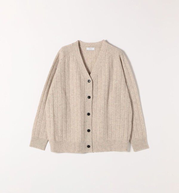 SHIPS any「SHIPS any:〈手洗い可能〉ヤク ワイドリブ Vネック ニット カーディガン」|カーディガン|