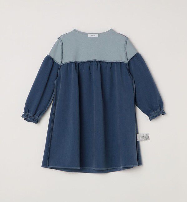 SHIPS any「SHIPS any:〈洗濯機可能〉ボーダー/ソリッド 切り替え ワンピース<KIDS>」|ワンピース|