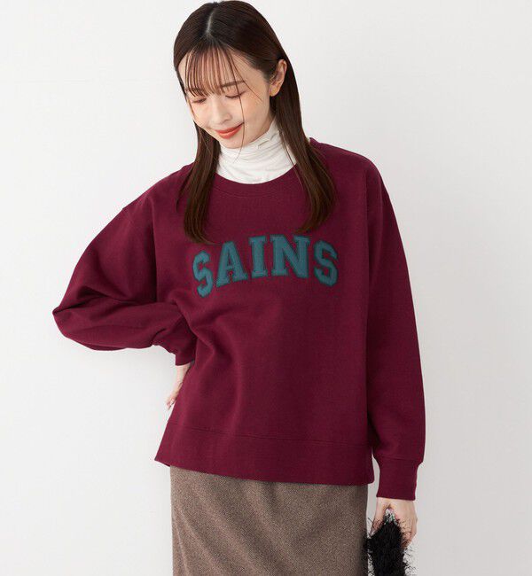 SHIPS Colors 「SHIPS Colors:〈手洗い可能〉ロゴ エンブロイダリー スウェット」|スウェット・ジャージ|ワイン