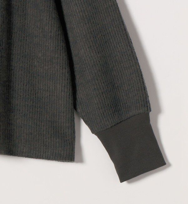 SHIPS any「SHIPS any:〈手洗い可能〉起毛 ワッフル ハーフジップ フーディー プルオーバー」|Tシャツ・カットソー|