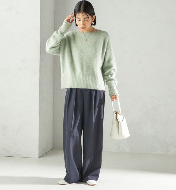 SHIPS for women「〈手洗い可能〉フォックス クルーネック ニット プルオーバー」|ニット・セーター|