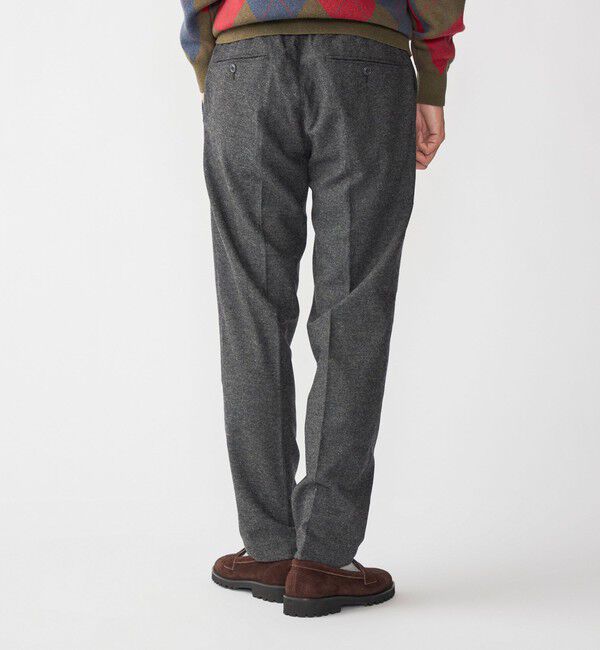 SHIPS「SHIPS: ホームスパン ウールカシミヤ イージーパンツ」|スラックス|