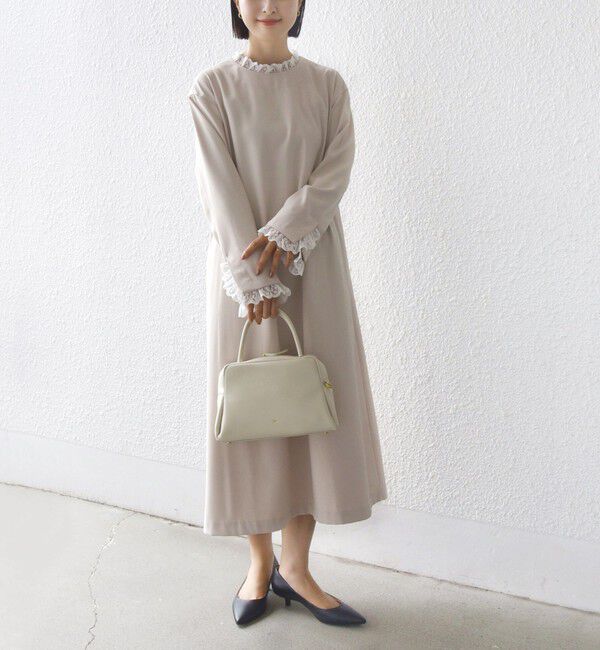 SHIPS for women「【SHIPS別注】troisiemeCHACO:〈手洗い可能〉フリル レース ワンピース（セレモニー対応可）」|ワンピース|