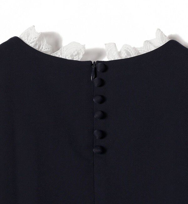 SHIPS for women「【SHIPS別注】troisiemeCHACO:〈手洗い可能〉フリル レース ワンピース（セレモニー対応可）」|ワンピース|