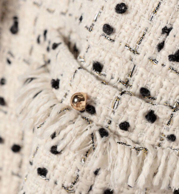 SHIPS for women「【SHIPS別注】troisiemeCHACO: ツイード ジャケット（セレモニー対応可）」|ノーカラージャケット|