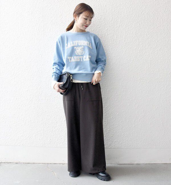 SHIPS any「Mixta:〈洗濯機可能〉ラグラン ロゴ クルーネック プルオーバー」|スウェット・ジャージ|