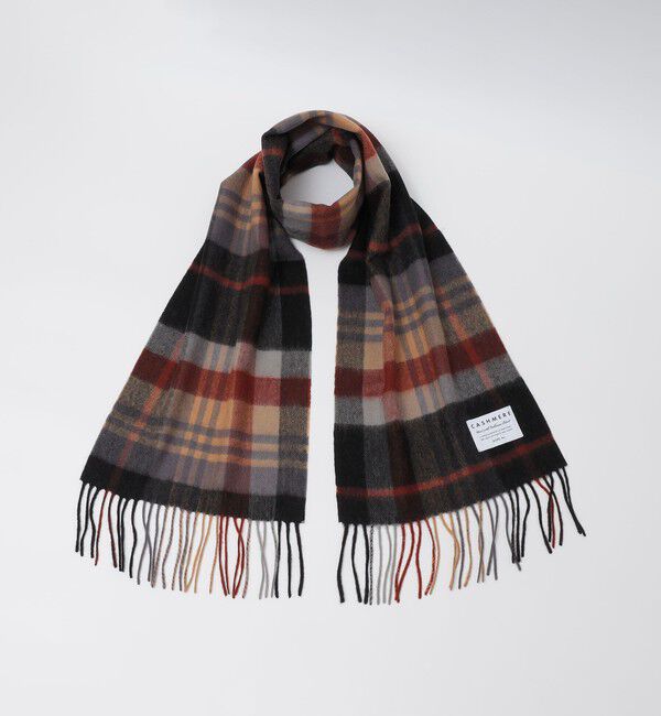 SHIPS Colors 「SHIPS Colors:カシミヤ ミックス ウール マフラー 2」|マフラー|ブラック