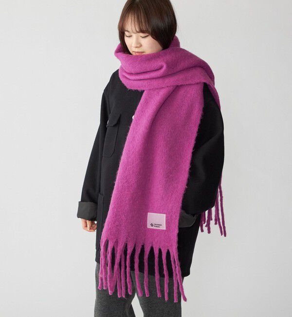 SHIPS「City Ambient Products: シャギー ソリッド ボリューム マフラー」|マフラー|