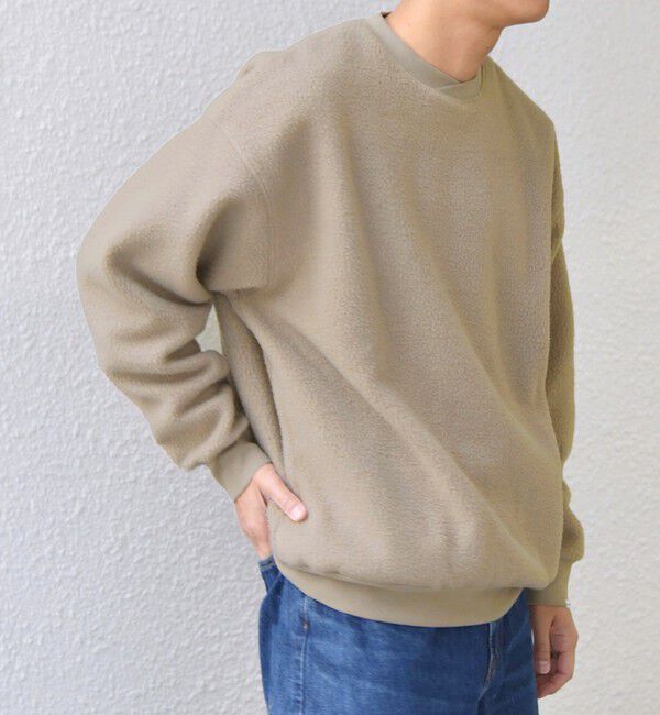 SHIPS any「SHIPS any:〈洗濯機可能〉ボア フリース レイヤード ネック プルオーバー◇」|スウェット・ジャージ|