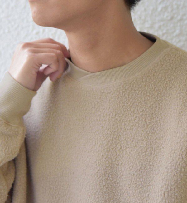 SHIPS any「SHIPS any:〈洗濯機可能〉ボア フリース レイヤード ネック プルオーバー◇」|スウェット・ジャージ|