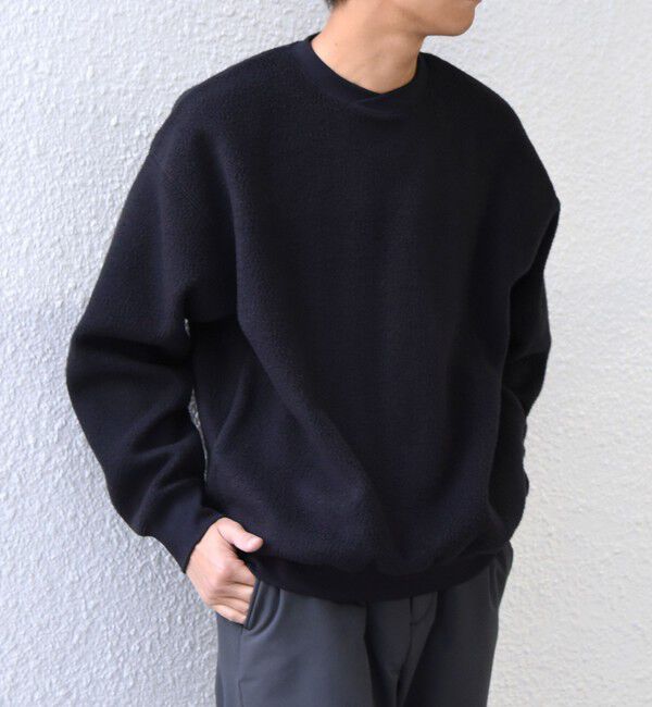 SHIPS any「SHIPS any:〈洗濯機可能〉ボア フリース レイヤード ネック プルオーバー◇」|スウェット・ジャージ|