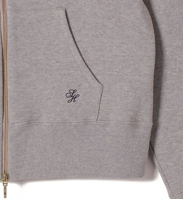 SHIPS for women「〈洗濯機可能〉AZUMA 裏毛 刺繍 ジップ アップ パーカ」|パーカー|