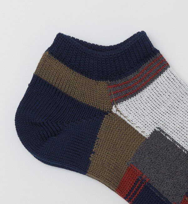 SHIPS「ANONYMOUS: パッチワーク アンクル ソックス」|ソックス|