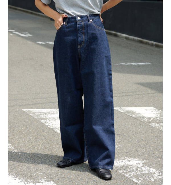 OUTDOOR PRODUCTS Usual Things「追加5 ULTデニムハイライズルーズ5PKT」|デニム|