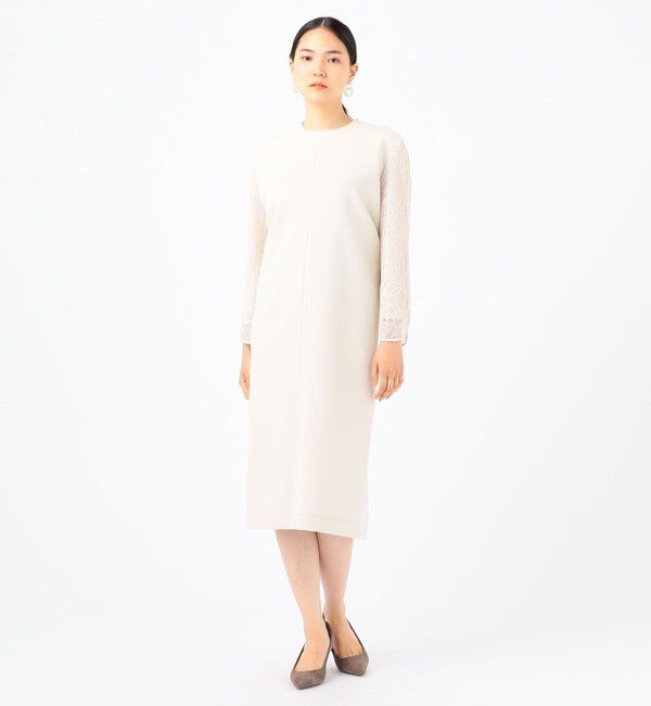 Ballsey「ドライダブルクロス レースコンビワンピース」|ワンピース|