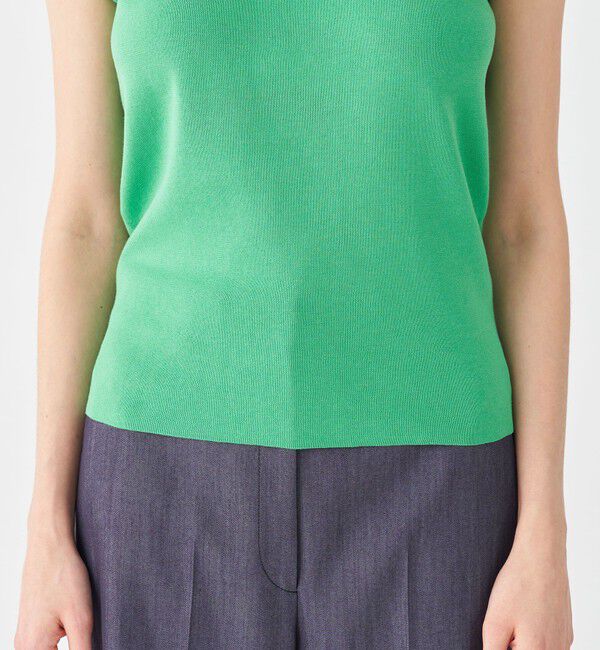 Ballsey「ハイゲージコットン ノースリーブプルオーバー」|ニット・セーター|