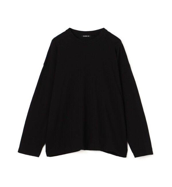 GALERIE VIE「コットンジャージー ロングスリーブプルオーバー」|Tシャツ・カットソー|19 ブラック