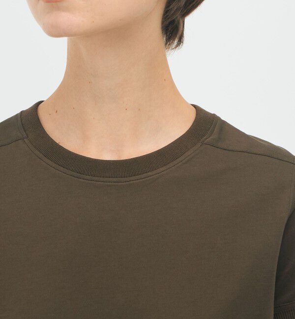 CABaN「コットン リブコンビクルーネックプルオーバー」|Tシャツ・カットソー|