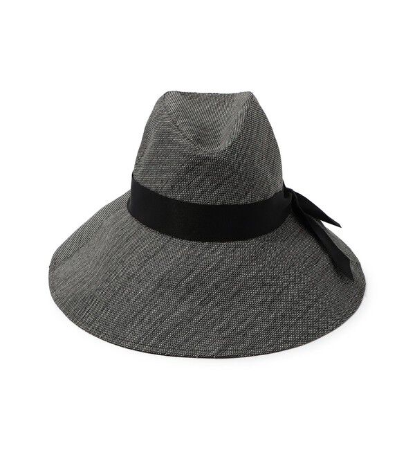 TOMORROWLAND GOODS「KIJIMA TAKAYUKI PAPER CLOTH トリミングハット」|ストローハット|17 チャコールグレー
