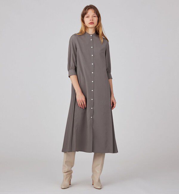 Ballsey「スパンブロード バックプリーツシャツワンピース」|ワンピース|