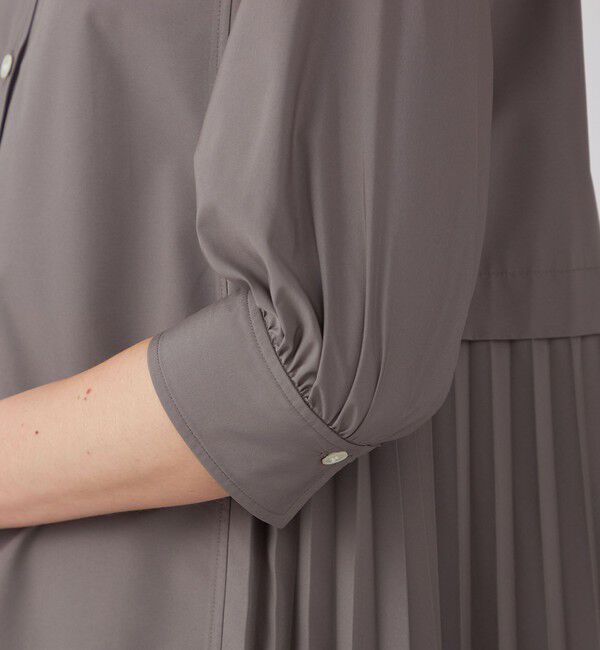 Ballsey「スパンブロード バックプリーツシャツワンピース」|ワンピース|