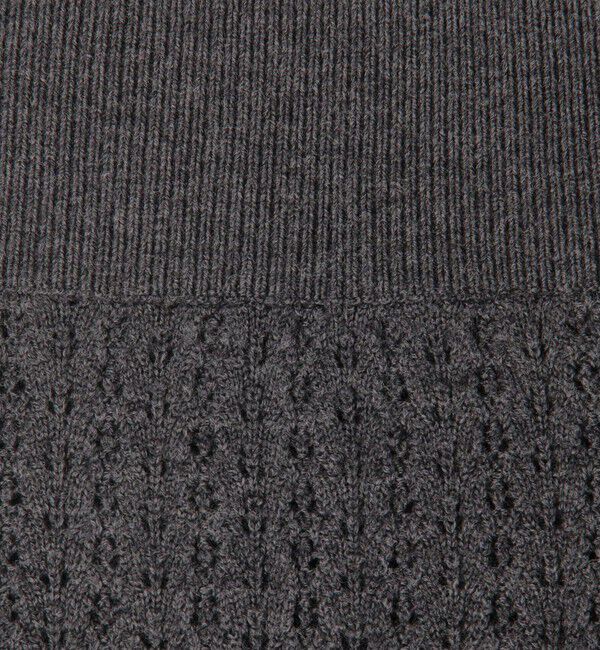 BACCA「ウールレースニットミニスカート」|スカート|