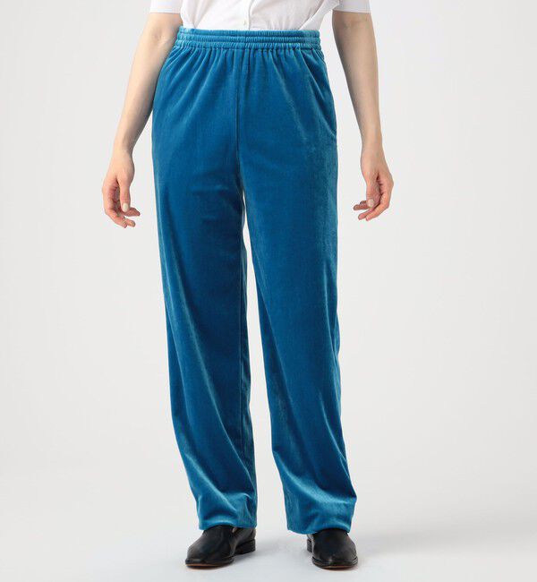 CABaN「ソフトベロア セミワイドパンツ」|チノ|