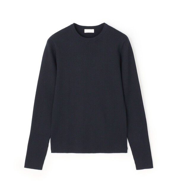 Ballsey「スーパーエクストラファインウールリブ クルーネックプルオーバー」|ニット・セーター|69 ネイビー