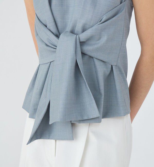 TOMORROWLAND collection「シャイニーシャーク ウエストリボンブラウス」|シャツ・ブラウス|