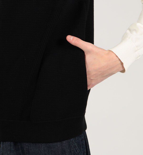 TOMORROWLAND MENS「コットンポリエステル ドライバーズベスト」|ニット・セーター|