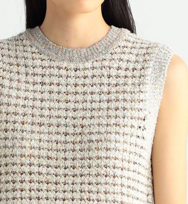 BACCA「ネップツイード ベスト」|ニット・セーター|