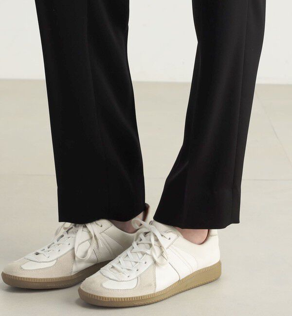 BACCA「ジョーゼットサテン ストレートパンツ」|スラックス|