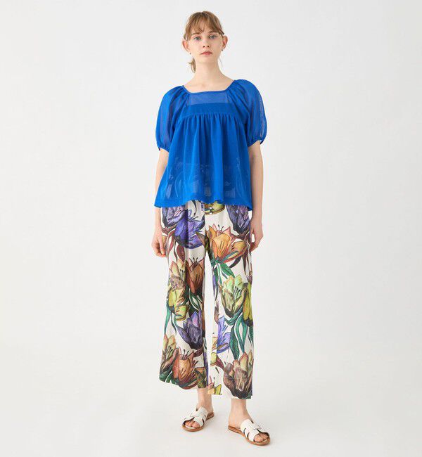 Ballsey「ドライコットンポリエステル ボリュームギャザープルオーバー」|ニット・セーター|