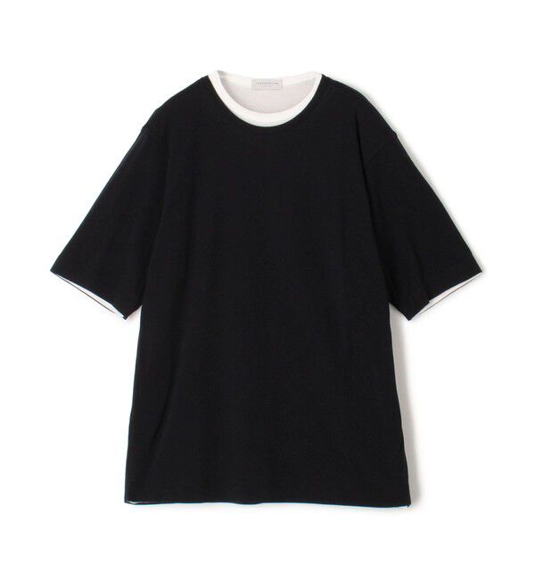 TOMORROWLAND MENS「ストレッチ天竺 レイヤードTシャツ」|Tシャツ・カットソー|69 ネイビー