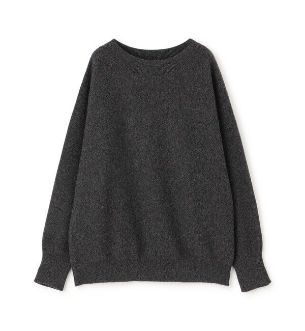 GALERIE VIE「ラムズウール ボートネックプルオーバー」|ニット・セーター|17 チャコールグレー