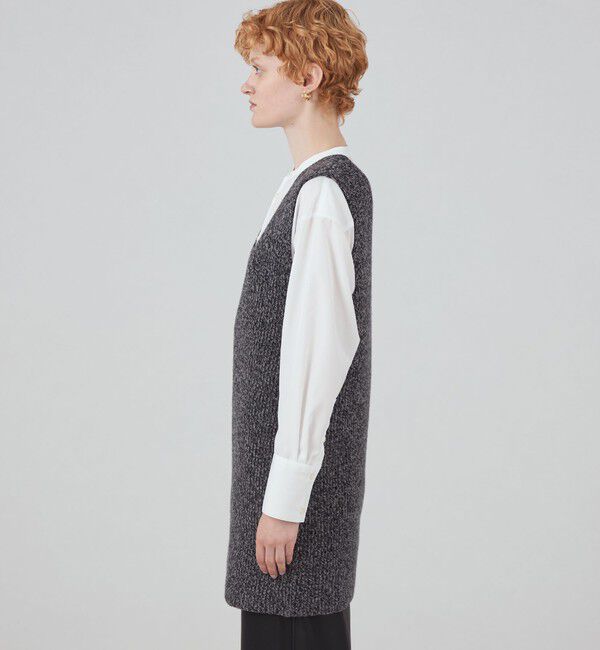MACPHEE「ウールムリネ Vネックベスト」|ベスト・ジレ|