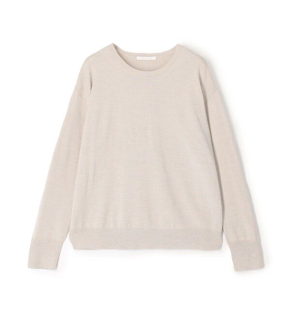 GALERIE VIE「ウーステッドウール クルーネックプルオーバー」|ニット・セーター|41 ライトベージュ