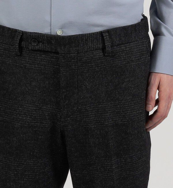 TOMORROWLAND MENS「ウールコットンダブルジャガード  シャーリングパンツ」|スラックス|