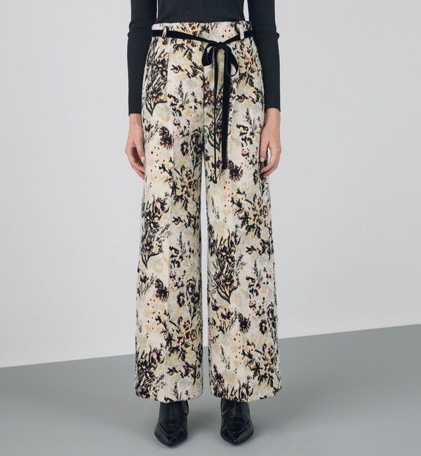 DES PRES「ブラッシュフラワープリント ワイドストレートパンツ」|その他|