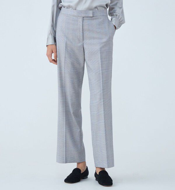 TOMORROWLAND collection「メランジグレンチェック ストレートパンツ」|スラックス|