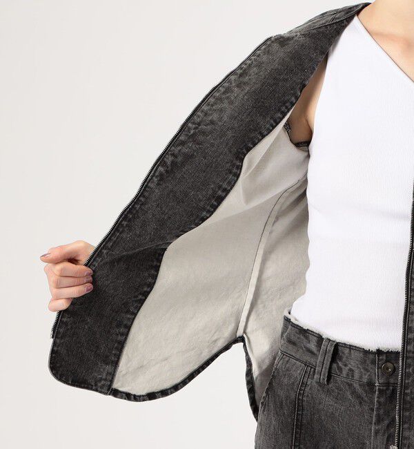 Edition「ガーメントウォッシュ ジップシャツ」|シャツ・ブラウス|