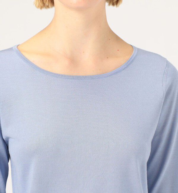 DES PRES「シルク ラウンドネックプルオーバー」|ニット・セーター|