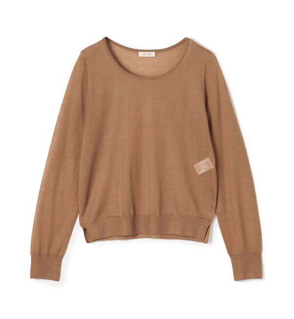 DES PRES「ソフトカシミヤシルク ラウンドネックプルオーバー」|ニット・セーター|45 キャメル