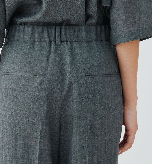 GALERIE VIE「エアリークレープ ツータックパンツ」|スラックス|